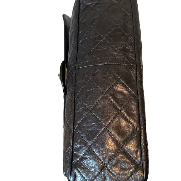 EUC Chanel 2.55 Handbag 334753 |Collector Square in a blue purple leather color - Picture 12 of 14